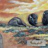 Painted Leather Hide Taxidermy Decor For Sale - Image 2