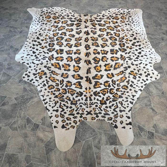 Painted Cowhide Taxidermy Skin For Sale