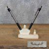 Carved Ivory Pen Holder For Sale - Image 10