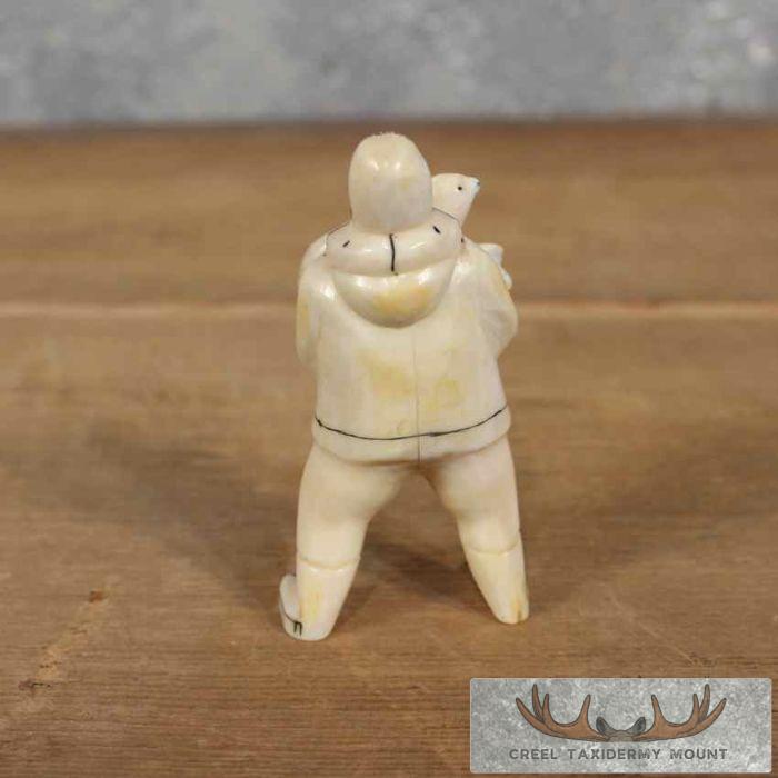 Ivory Eskimo & Seal Figurine For Sale - Image 2