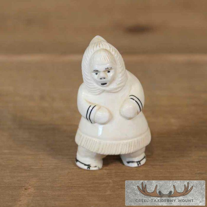 Ivory Eskimo Figurine For Sale - Image 8