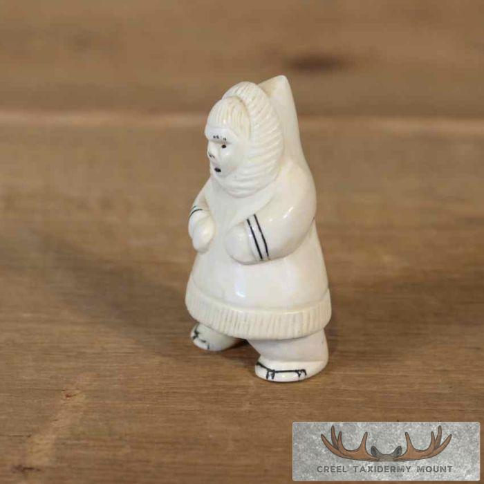 Ivory Eskimo Figurine For Sale - Image 2