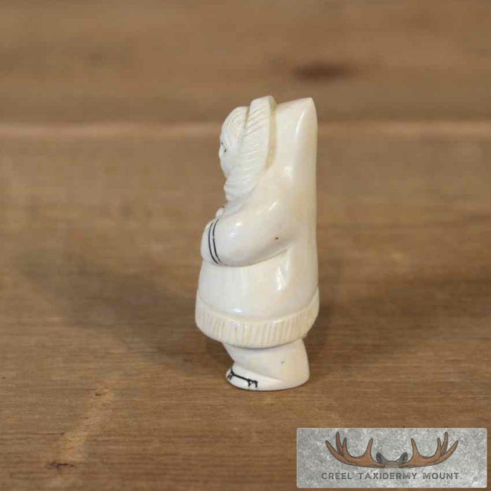 Ivory Eskimo Figurine For Sale - Image 3