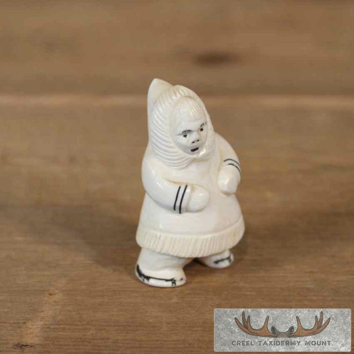 Ivory Eskimo Figurine For Sale - Image 4