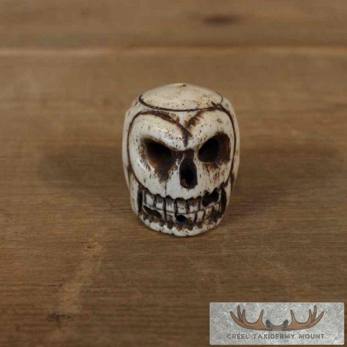 Ivory Carved Skull Figurine For Sale - Image 5