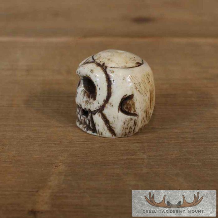 Ivory Carved Skull Figurine For Sale - Image 4