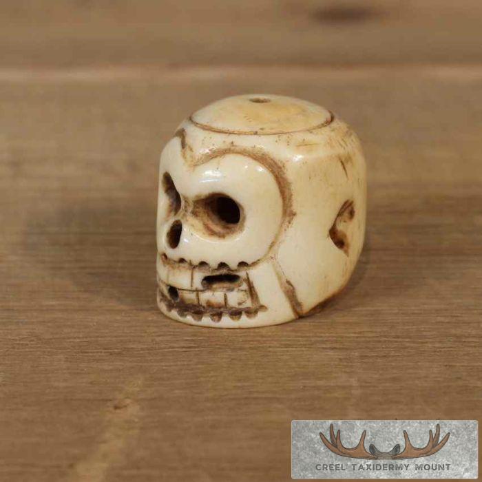 Ivory Carved Skull Figurine For Sale - Image 3