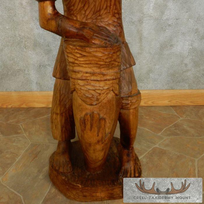 African Maasai Drummer Boy Carving For Sale - Image 8
