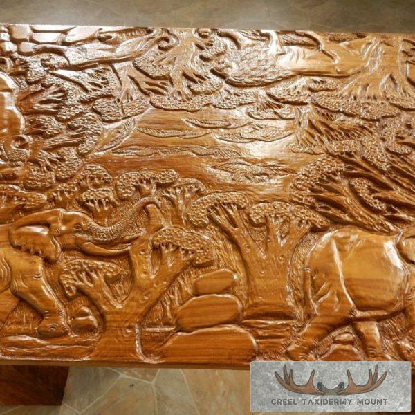 Carved Wood Table For Sale - Image 6