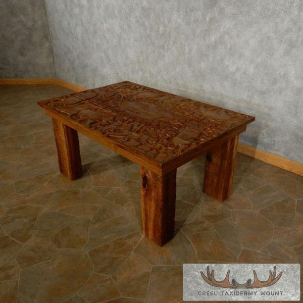 Carved Wood Table For Sale - Image 2