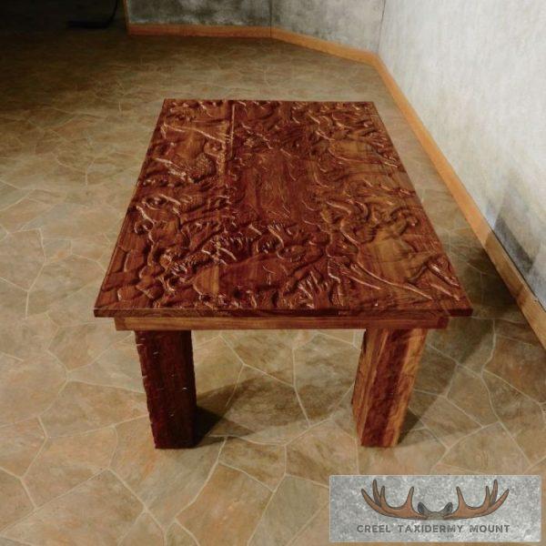 Carved Wood Table For Sale - Image 5