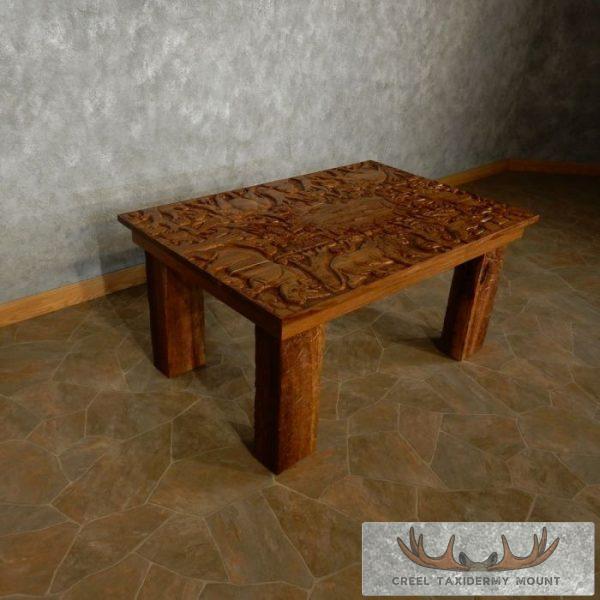 Carved Wood Table For Sale - Image 3