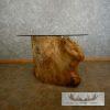 Carved Eagle Tree Trunk Table For Sale - Image 2