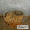 Carved Eagle Tree Trunk Table For Sale - Image 8
