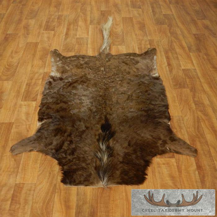 Black Wildebeest Taxidermy Hide Rug Mount For Sale