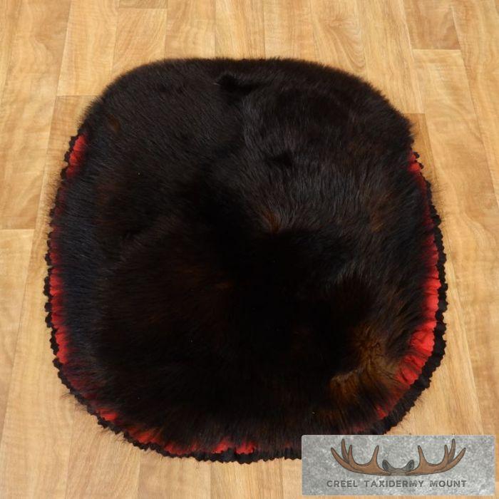 Black Bear Throw Rug w/ Red & Black Accents