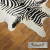 Faux Zebra Cowhide Taxidermy Hide Rug For Sale - Image 3