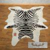 Faux Zebra Cowhide Taxidermy Hide Rug For Sale - Image 8
