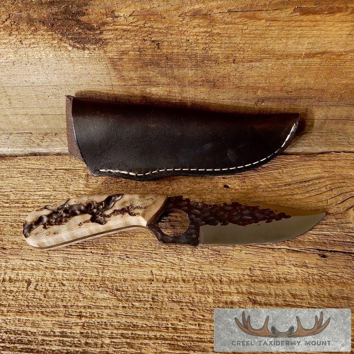 Kodiak XL Hammer-forged Knife with Thunderstruck Maple Handle for Sale - Image 2
