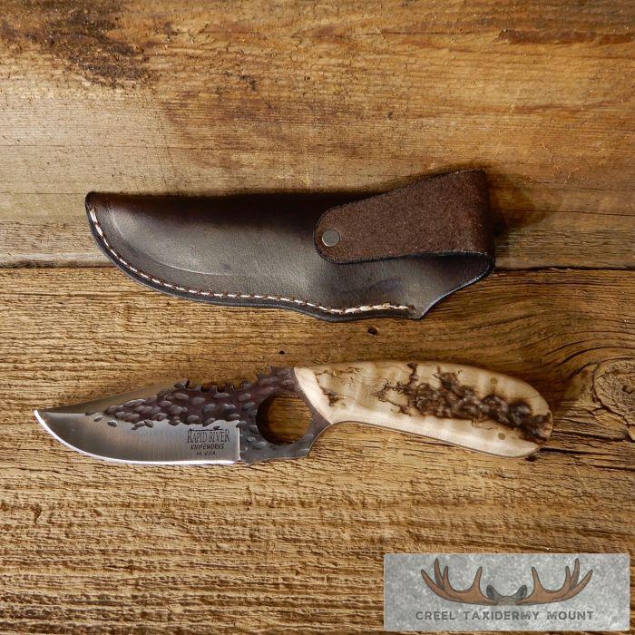 Kodiak XL Hammer-forged Knife with Thunderstruck Maple Handle for Sale - Image 3