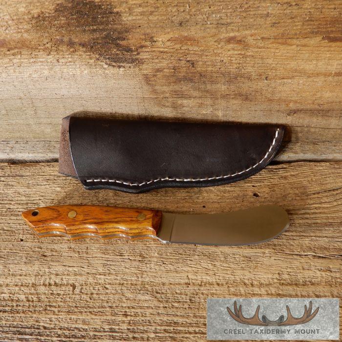 Beavertail Trapper Skinning Knife with Cocobolo Handle For Sale - Image 3