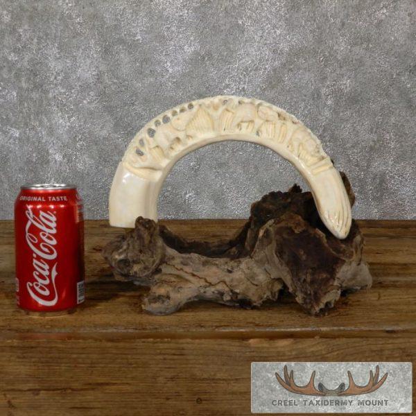Carved Hippopotamus Tooth Safari Decor For Sale - Image 7