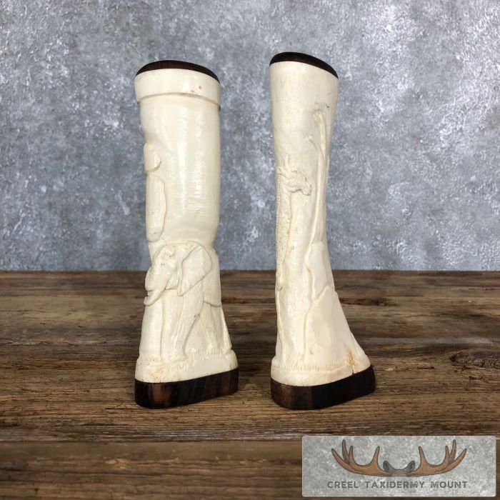 Giraffe Bone Salt Shakers For Sale - Image 4