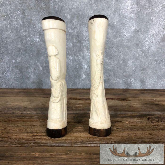 Giraffe Bone Salt Shakers For Sale - Image 3