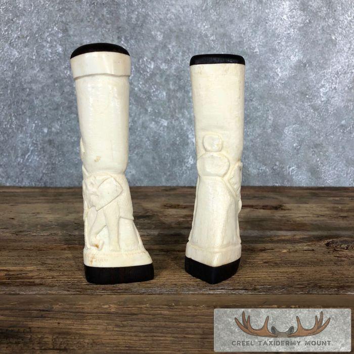 Giraffe Bone Salt Shakers For Sale - Image 3