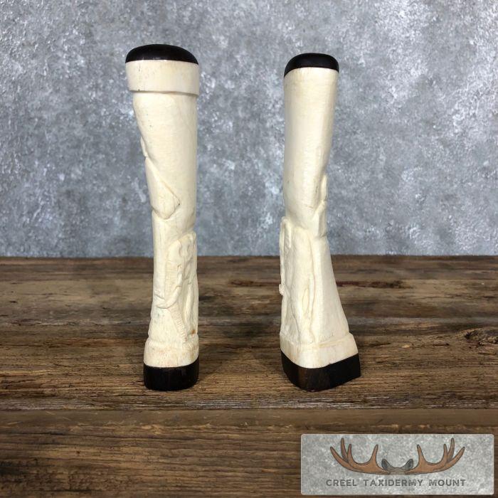 Giraffe Bone Salt Shakers For Sale - Image 4