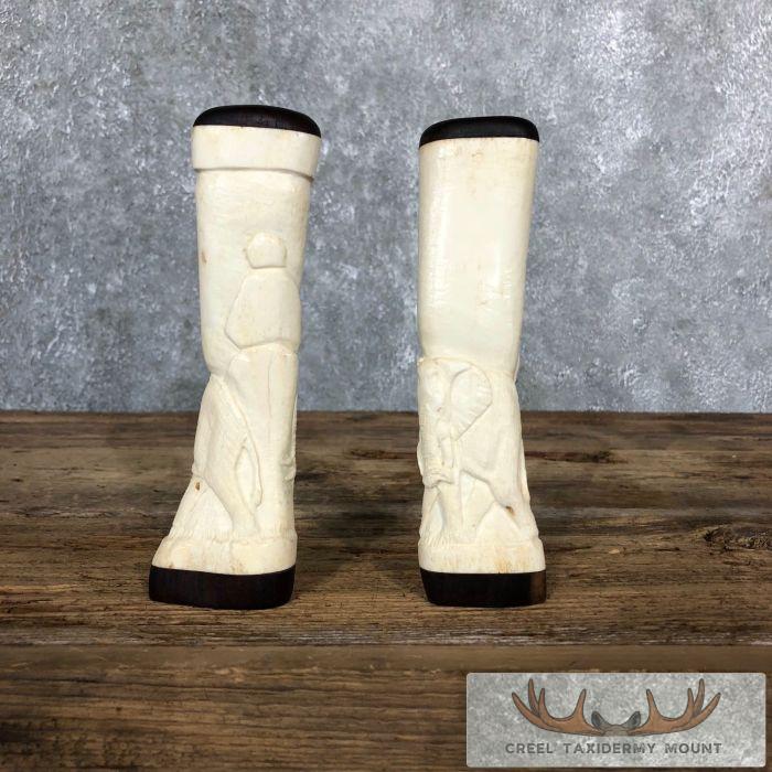 Giraffe Bone Salt Shakers For Sale - Image 2