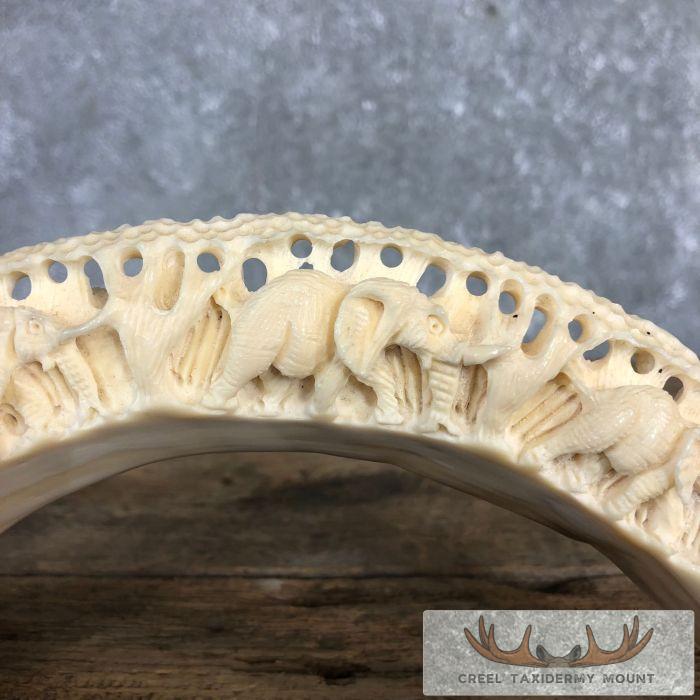 Carved Hippopotamus Tooth Safari Decor For Sale - Image 7