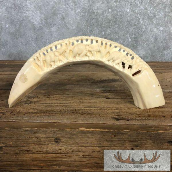 Carved Hippopotamus Tooth Taxidermy Mount For Sale - Image 2