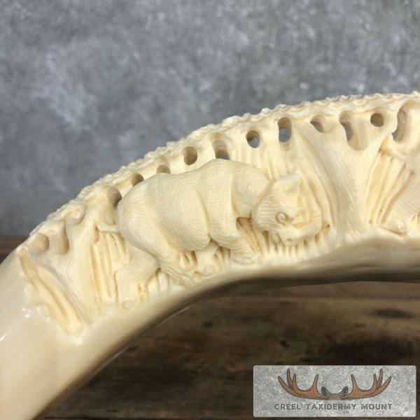 Carved Hippopotamus Tooth Safari Decor For Sale - Image 4