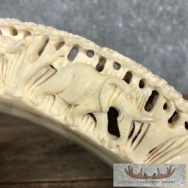 Carved Hippopotamus Tooth Safari Decor For Sale - Image 6