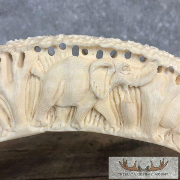 Carved Hippopotamus Tooth Safari Decor For Sale - Image 8