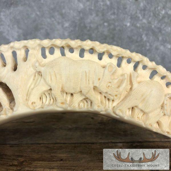 Carved Hippopotamus Tooth Safari Decor For Sale - Image 5