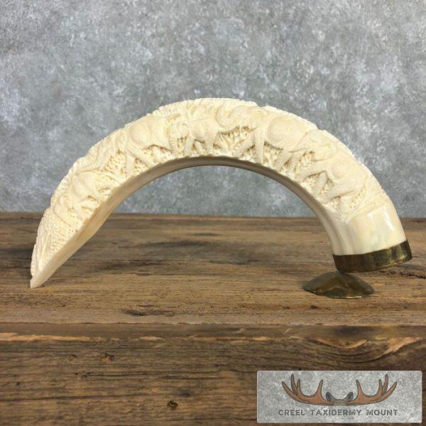 Carved Hippopotamus Tooth Safari Decor For Sale - Image 2