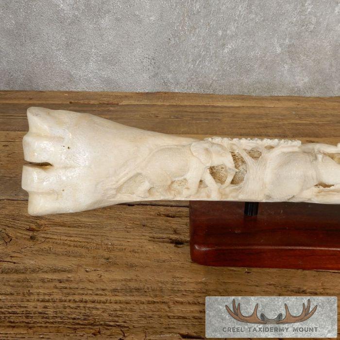 Carved Giraffe Bone Safari Decor For Sale - Image 3