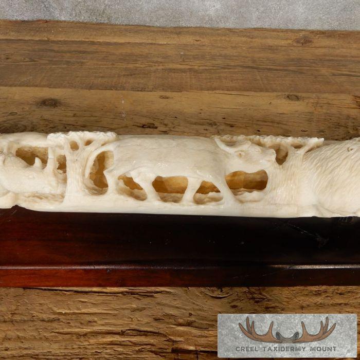 Carved Giraffe Bone Safari Decor For Sale - Image 5