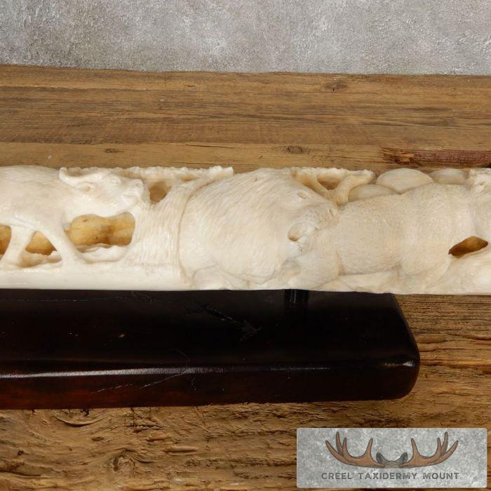 Carved Giraffe Bone Safari Decor For Sale - Image 6