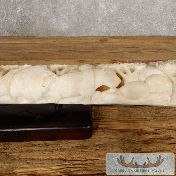 Carved Giraffe Bone Safari Decor For Sale - Image 7
