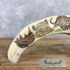 Scrimshaw Warthog Tooth Set Safari Decor For Sale - Image 9