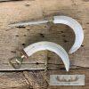 Carved Warthog Tusk Bottle And Letter Opener For Sale - Image 2