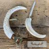 Carved Warthog Tusk Bottle And Letter Opener For Sale - Image 3