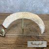 Carved Warthog Tusk Bottle And Letter Opener For Sale - Image 4