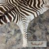 African Zebra Full-Size Taxidermy Rug For Sale - Image 8
