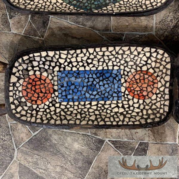 Carved Ostrich Egg Centerpiece Table Bowls - Image 8