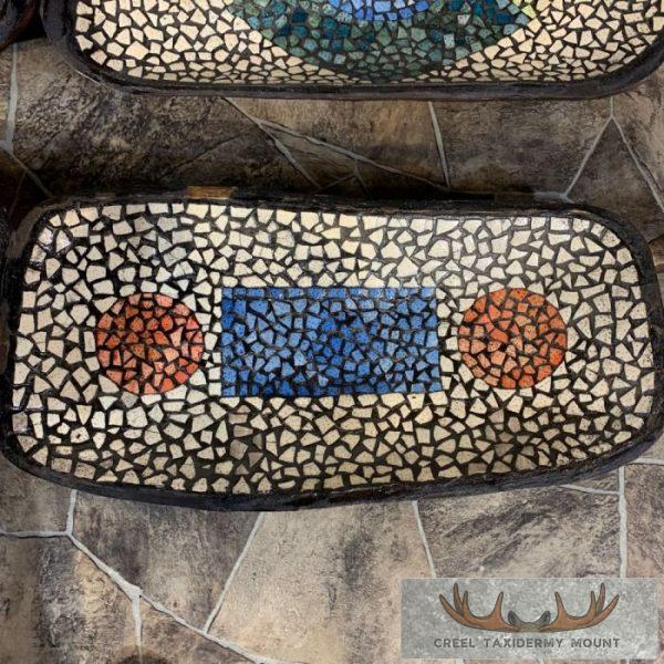 Carved Ostrich Egg Centerpiece Table Bowls - Image 7