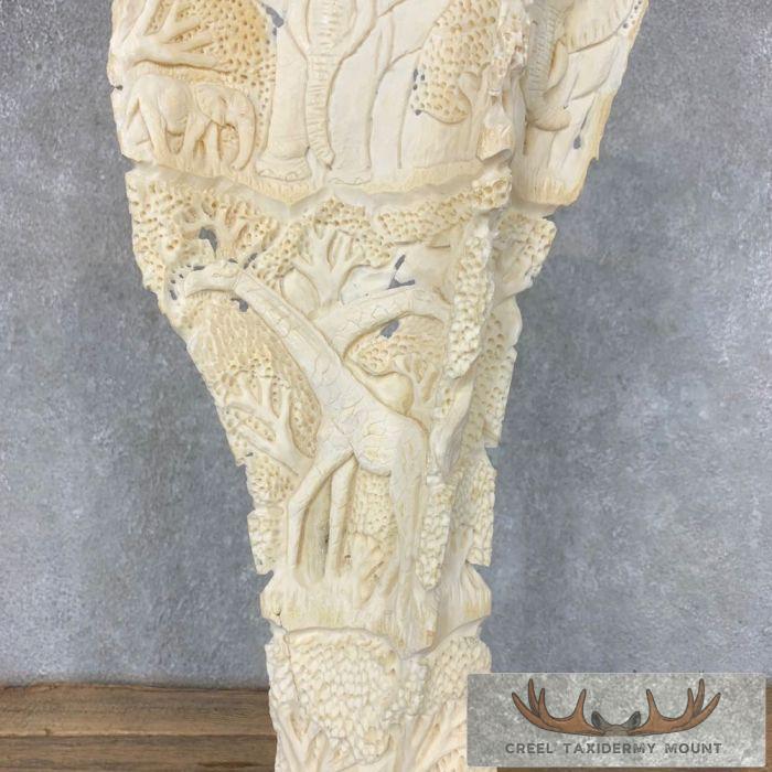 Carved Eland Scapula Safari Decor For Sale - Image 11